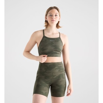 Special price Soutien-gorge de sport à col montant et motif camouflage mat Latest Edition